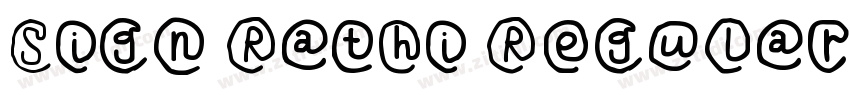 Sign Rathi Regular字体转换